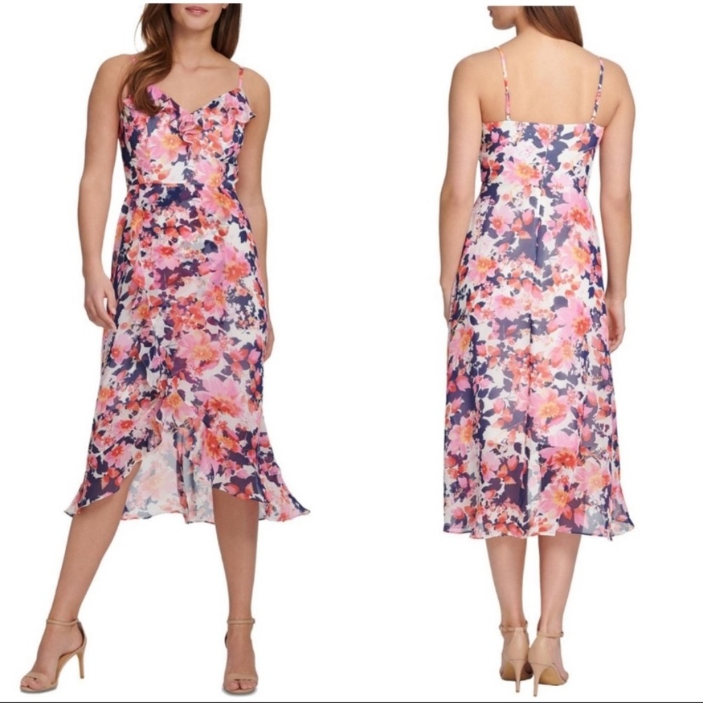 Kensie floral wrap dress